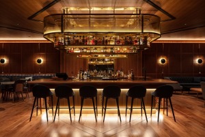 The Captain's Bar, an intimate drinking den with an impressive selection of 60 rums at the Park Hyatt Auckland.