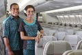 The crews' smiles never slip on Fiji Airways.