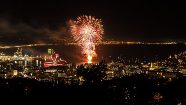 Matariki fireworks in Wellington, New Zealand. New Zealand's Maori population celebrate their new year when the Matariki ...
