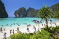 Maya Bay was made famous by the Leonardo DiCaprio movie The Beach, but suffered damage from overtourism as a result.