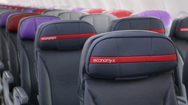 Economy X seats offer more legroom.