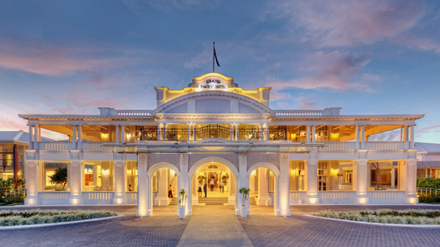 xx6fiji SixÃÂ Best Places To Stay In Fiji ; text byÃÂ Craig Tansley ;
(handoutÃÂ image suppliedÃÂ viaÃÂ journalist, noÃÂ syndication)ÃÂ 
The Grand Pacific Hotel is one of the Pacific's best remaining colonial hotels - pic - Grand Pacific Hotel